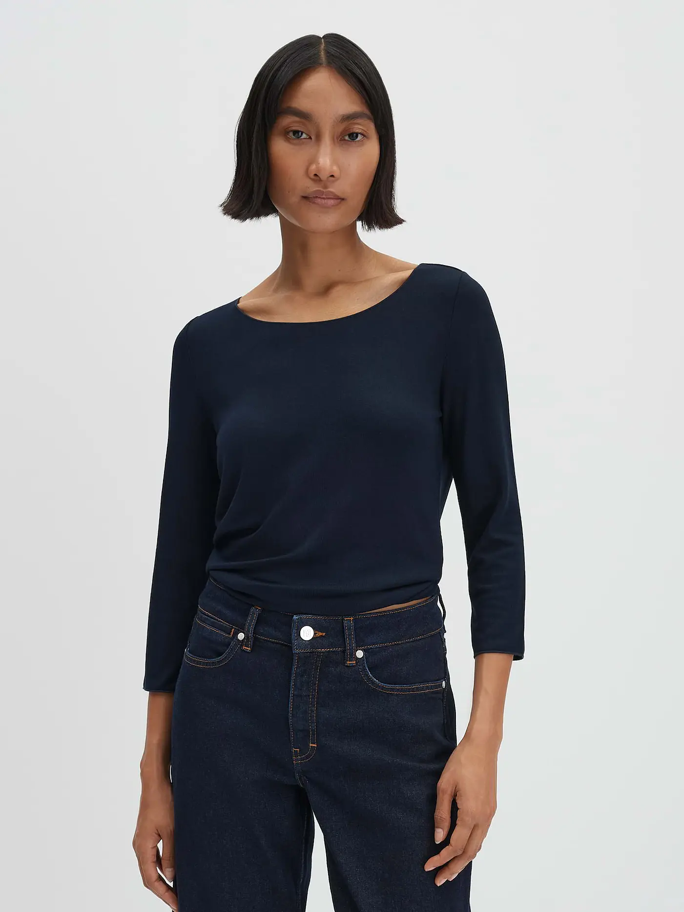 SOMEDAY | Langarmshirt KIROSA SOFT | dunkelblau